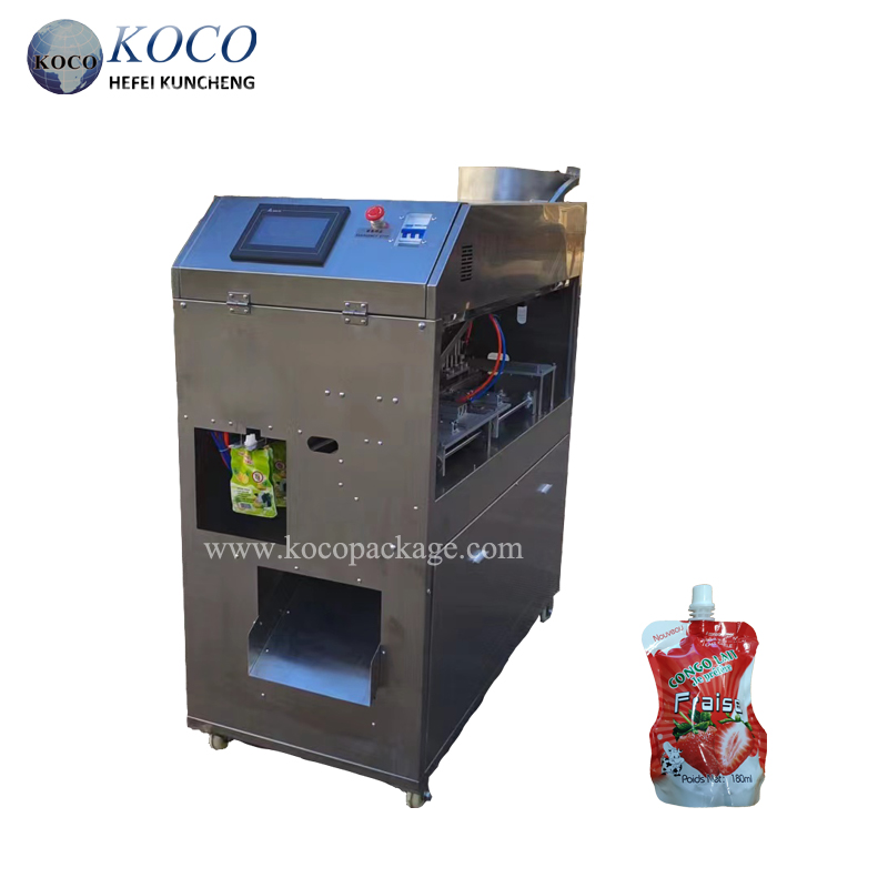 Plastic spout bag filling machine